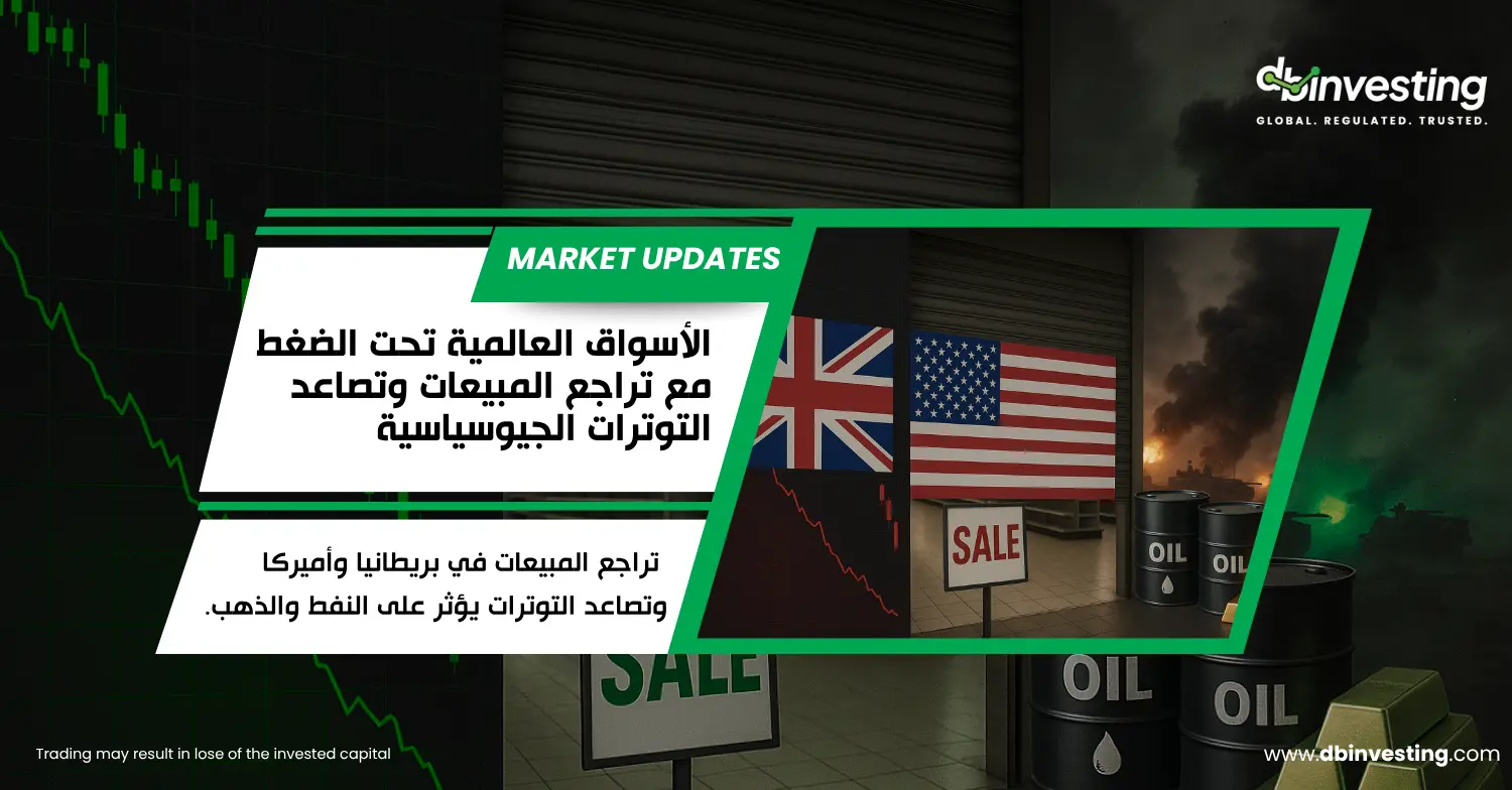 صدمة البيع بالتجزئة العالمية وتصاعد التوترات الجيوسياسية